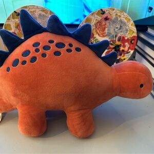 Orange Dinosaur Stuffed Animal Toy